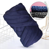 Maxbell Chunky Yarn Hand Knit Yarn Washable for Pet Bed Arm Knitted Blanket Craft Dark Blue