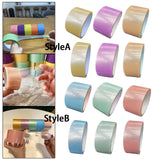 Maxbell 6 Pieces Sticky Ball Rolling Tape 4.8cm 6cm Width Colored Tapes Bulk Game StyleA