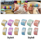 Maxbell 6 Pieces Sticky Ball Rolling Tape 4.8cm 6cm Width Colored Tapes Bulk Game StyleA