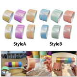 Maxbell 6 Pieces Sticky Ball Rolling Tape 4.8cm 6cm Width Colored Tapes Bulk Game StyleA