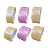 Maxbell 6 Pieces Sticky Ball Rolling Tape 4.8cm 6cm Width Colored Tapes Bulk Game StyleA