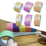 Maxbell 6 Pieces Sticky Ball Rolling Tape 4.8cm 6cm Width Colored Tapes Bulk Game StyleA