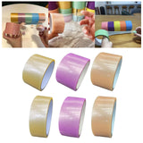 Maxbell 6 Pieces Sticky Ball Rolling Tape 4.8cm 6cm Width Colored Tapes Bulk Game StyleA