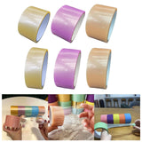 Maxbell 6 Pieces Sticky Ball Rolling Tape 4.8cm 6cm Width Colored Tapes Bulk Game StyleA