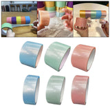Maxbell 6 Pieces Sticky Ball Rolling Tape 4.8cm 6cm Width Colored Tapes Bulk Game StyleC