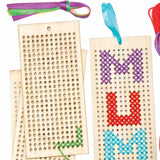Maxbell Cross Stitch Bookmarks Embroidery Book Markers for Beginners Adults Writer Rectangle 13cmx6cm