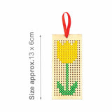 Maxbell Cross Stitch Bookmarks Embroidery Book Markers for Beginners Adults Writer Rectangle 13cmx6cm