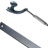 Maxbell Steel Body File with Adjustable Holder Automotive Polishing Tool Hand Tool Middle Grain