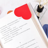 Maxbell 6x PU Leather Heart Bookmarks Book Markers Birthday Gift Book Lovers Style A