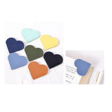 Maxbell 6x PU Leather Heart Bookmarks Book Markers Birthday Gift Book Lovers Style A