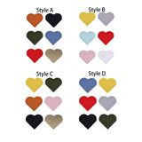 Maxbell 6x PU Leather Heart Bookmarks Book Markers Birthday Gift Book Lovers Style A