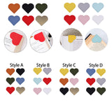 Maxbell 6x PU Leather Heart Bookmarks Book Markers Birthday Gift Book Lovers Style A