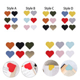 Maxbell 6x PU Leather Heart Bookmarks Book Markers Birthday Gift Book Lovers Style A