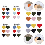 Maxbell 6x PU Leather Heart Bookmarks Book Markers Birthday Gift Book Lovers Style A