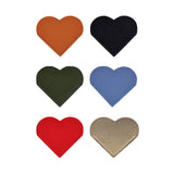 Maxbell 6x PU Leather Heart Bookmarks Book Markers Birthday Gift Book Lovers Style A