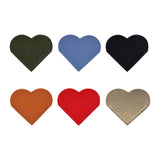 Maxbell 6x PU Leather Heart Bookmarks Book Markers Birthday Gift Book Lovers Style A