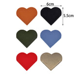 Maxbell 6x PU Leather Heart Bookmarks Book Markers Birthday Gift Book Lovers Style A