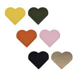 Maxbell 6x PU Leather Heart Bookmarks Book Markers Birthday Gift Book Lovers Style C