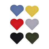 Maxbell 6x PU Leather Heart Bookmarks Book Markers Birthday Gift Book Lovers Style D