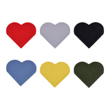 Maxbell 6x PU Leather Heart Bookmarks Book Markers Birthday Gift Book Lovers Style D