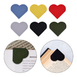 Maxbell 6x PU Leather Heart Bookmarks Book Markers Birthday Gift Book Lovers Style D