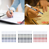 Maxbell 10x Classic Roller Ball Pens 0.5mm Fine Point Printing Adults Writing Blue
