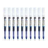Maxbell 10x Classic Roller Ball Pens 0.5mm Fine Point Printing Adults Writing Blue