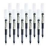 Maxbell 10x Classic Roller Ball Pens 0.5mm Fine Point Printing Adults Writing Black