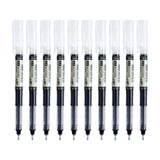 Maxbell 10x Classic Roller Ball Pens 0.5mm Fine Point Printing Adults Writing Black
