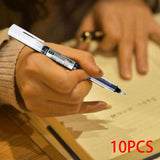 Maxbell 10x Classic Roller Ball Pens 0.5mm Fine Point Printing Adults Writing Black