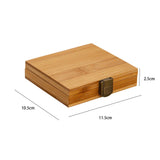 Maxbell Empty Bamboo Paint Palette with Lid Art Palette for Painters Students Studio 24 Grids