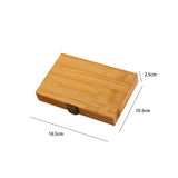 Maxbell Empty Bamboo Paint Palette with Lid Art Palette for Painters Students Studio 36 Grids