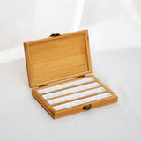 Maxbell Empty Bamboo Paint Palette with Lid Art Palette for Painters Students Studio 36 Grids
