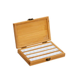 Maxbell Empty Bamboo Paint Palette with Lid Art Palette for Painters Students Studio 36 Grids