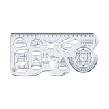 Maxbell Multifunctional Geometric Ruler Drawing Stencils Painting Drafting