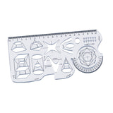 Maxbell Multifunctional Geometric Ruler Drawing Stencils Painting Drafting