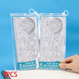 Maxbell Multifunctional Geometric Ruler Drawing Stencils Painting Drafting