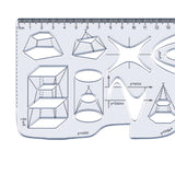 Maxbell Multifunctional Geometric Ruler Drawing Stencils Painting Drafting