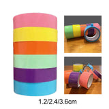 Maxbell 6Pcs Sticky Ball Rolling Tapes Decompression Toys Adhesive Tape for Adults 1.2cm Width