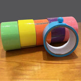 Maxbell 6Pcs Sticky Ball Rolling Tapes Decompression Toys Adhesive Tape for Adults 2.4cm Width