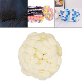 Maxbell Pom Pom Chunky Yarn Arm Knitting Pillow Blanket Rug Making Hand Knit Garland Beige