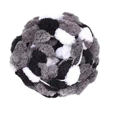 Maxbell Pom Pom Chunky Yarn Arm Knitting Pillow Blanket Rug Making Hand Knit Garland White Black Gray