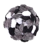Maxbell Pom Pom Chunky Yarn Arm Knitting Pillow Blanket Rug Making Hand Knit Garland White Black Gray