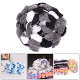 Maxbell Pom Pom Chunky Yarn Arm Knitting Pillow Blanket Rug Making Hand Knit Garland White Black Gray