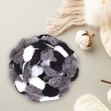 Maxbell Pom Pom Chunky Yarn Arm Knitting Pillow Blanket Rug Making Hand Knit Garland White Black Gray