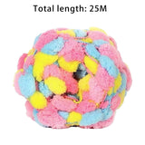 Maxbell Pom Pom Chunky Yarn Arm Knitting Pillow Blanket Rug Making Hand Knit Garland Pink Blue Yellow