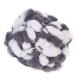 Maxbell Pom Pom Chunky Yarn Arm Knitting Pillow Blanket Rug Making Hand Knit Garland Gray White