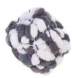 Maxbell Pom Pom Chunky Yarn Arm Knitting Pillow Blanket Rug Making Hand Knit Garland Gray White