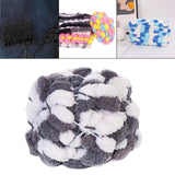 Maxbell Pom Pom Chunky Yarn Arm Knitting Pillow Blanket Rug Making Hand Knit Garland Gray White