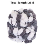 Maxbell Pom Pom Chunky Yarn Arm Knitting Pillow Blanket Rug Making Hand Knit Garland Gray White